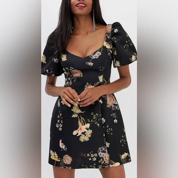 ASOS Floral Neoprene Dress - Picture 1 of 7